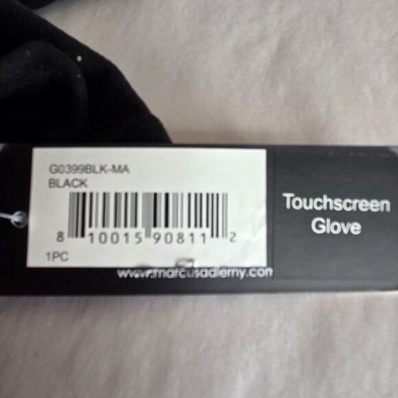NWT Marcus Adler Women's Black Touchscreen Gloves OS - Picture 2 of 2